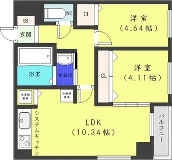 MODENA SIAN【9階】の間取り