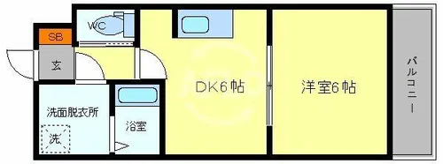 エトワール松崎【1階】の間取り
