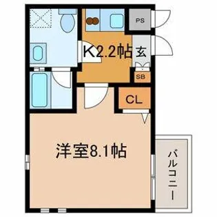 TMアネックス百道【2階】の間取り