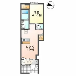 カーサ クワトロ(Casa.Quattro)【1階】の間取り