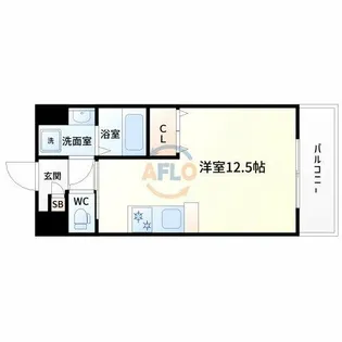 GROOVE江坂【3階】の間取り