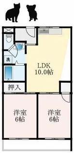 滝谷ユタカハイツ【2階】の間取り