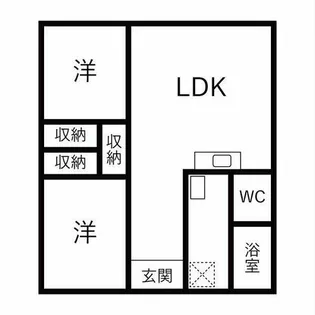 リアライズ木曽川【604号室】の間取り