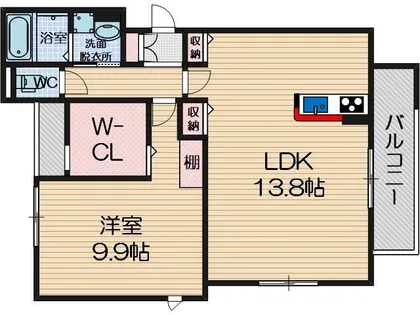 ラシーネ ローザ【2階】の間取り
