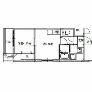 アートレジデンス上町【6階】の間取り