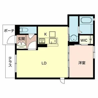 シャーメゾンウエスト小阪【0102号室】の間取り