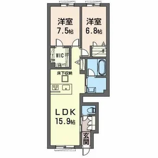 サンライズVII【0103号室】の間取り
