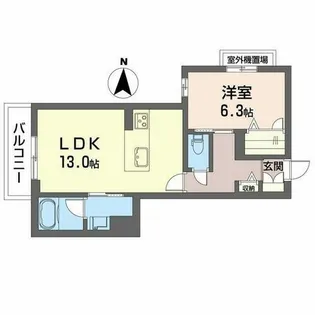 シャーメゾン生駒東新町【0303号室】の間取り