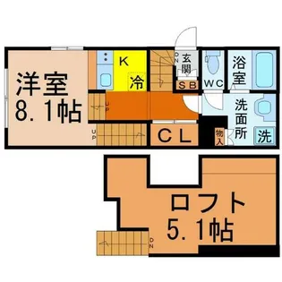 Scottsdale(スコッツデール)【1階】の間取り