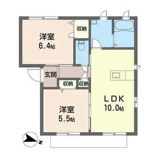 マックスビン耐久【0105号室】の間取り