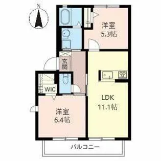 メゾン・ド・アン【0203号室】の間取り