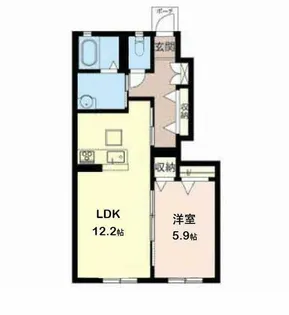 シャーメゾン メイプル【0102号室】の間取り