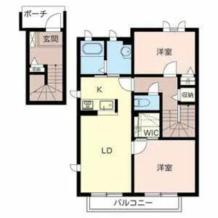 ガーデン岡本【0205号室】の間取り