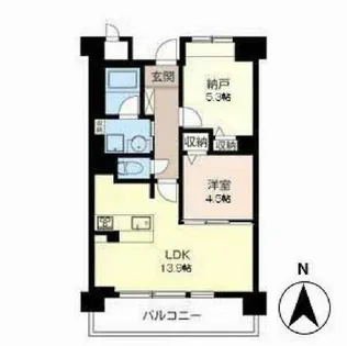 セリシール夙川苦楽園【0306号室】の間取り