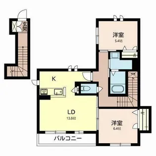 Brescia【0102号室】の間取り