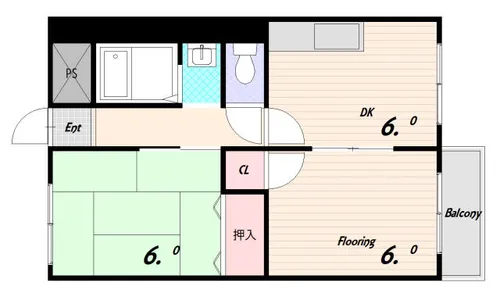 兵庫県神戸市長田区五位ノ池町4丁目【マンション】の間取り