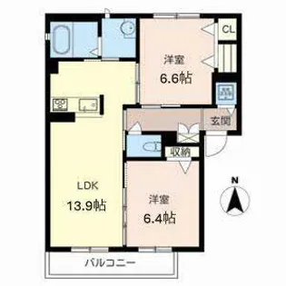 シャーメゾン神宮前【0301号室】の間取り