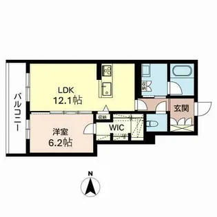 オーク・フォート【0201号室】の間取り