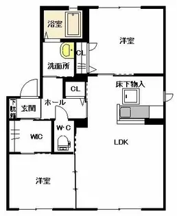 コスモスコーポラス D棟【D0101号室】の間取り