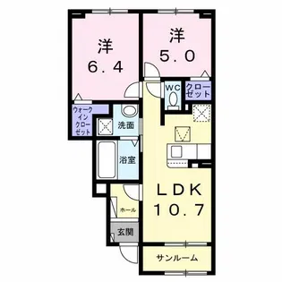 イースト メゾン【1階】の間取り