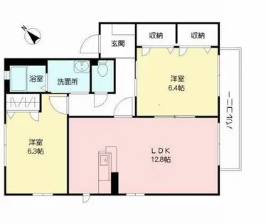プランドール雄【A0204号室】の間取り