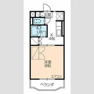 ハイツリバティ【101号室】の間取り