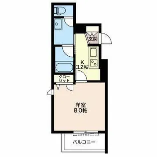 Serdina Kosakura【0303号室】の間取り