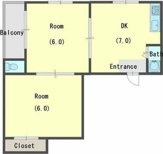 大和川パピレス【4階】の間取り