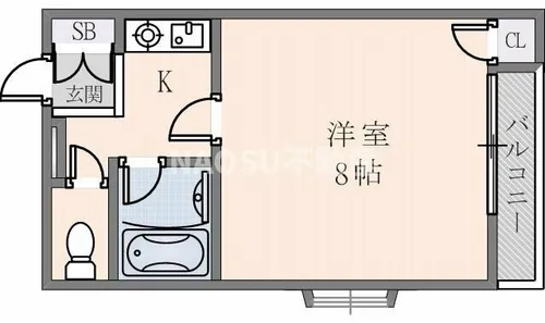 メゾン花園西【202号室】の間取り