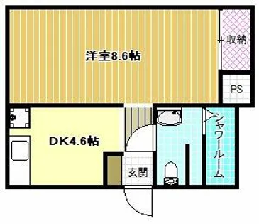 オレンジマンション【2階】の間取り