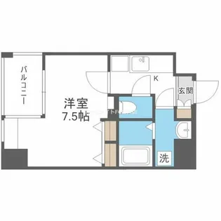 レジディア江戸堀【10階】の間取り