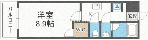 レジディア京町堀【7階】の間取り