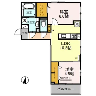 シューペリアⅡ【3階】の間取り