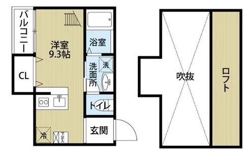 coco stile【1階】の間取り