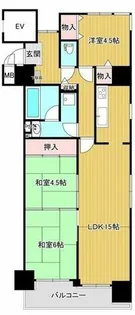 グランドプラザ神戸パートⅡ【6階】の間取り