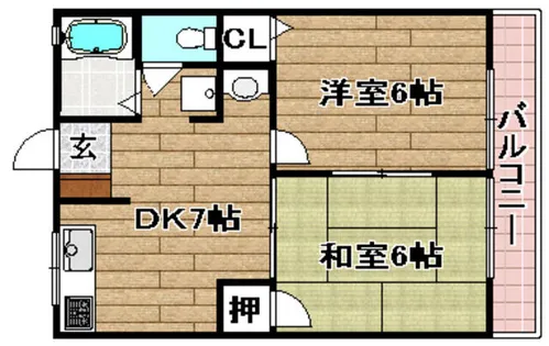 ル・スリージェ【101号室】の間取り