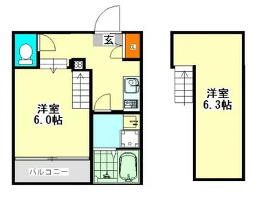 吹上パークタワー31F【2階】の間取り