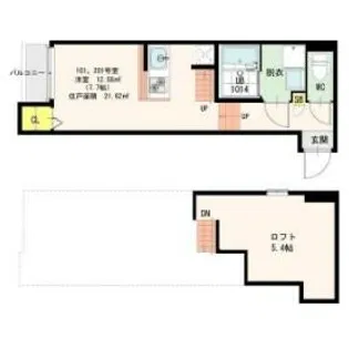 ブライト鶴舞【2階】の間取り