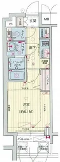 プレサンス広小路通 葵【5階】の間取り