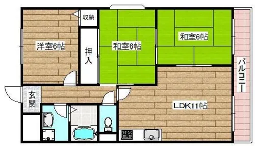 ソシアルミエール【3階】の間取り