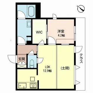 ルヴニールII【0102号室】の間取り