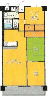 ベル・アーバニティ平野【202号室】の間取り