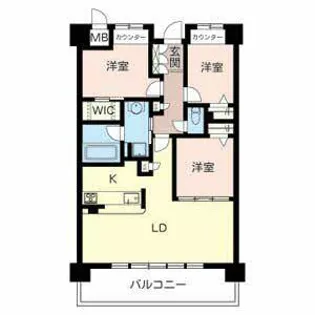 リラフォート千里中央【0303号室】の間取り