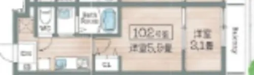 BASE青木【1階】の間取り