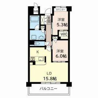 リラフォート千里中央【0805号室】の間取り