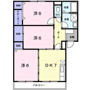 アーバンハウス鴨川【3階】の間取り