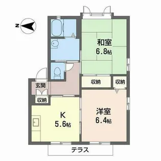 びれっじ きさらぎII【0101号室】の間取り