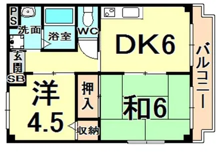 ホワイトハイツ【2階】の間取り