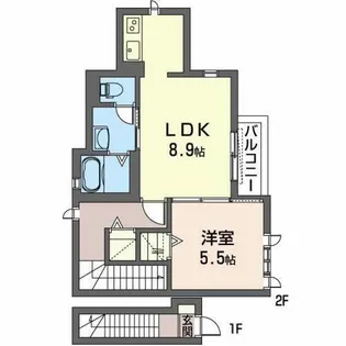 阿倍野 SURF RIDER【0202号室】の間取り