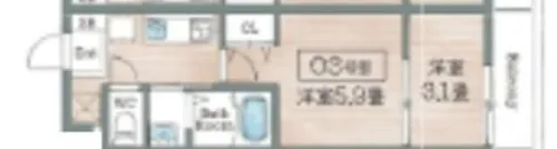 BASE青木【4階】の間取り